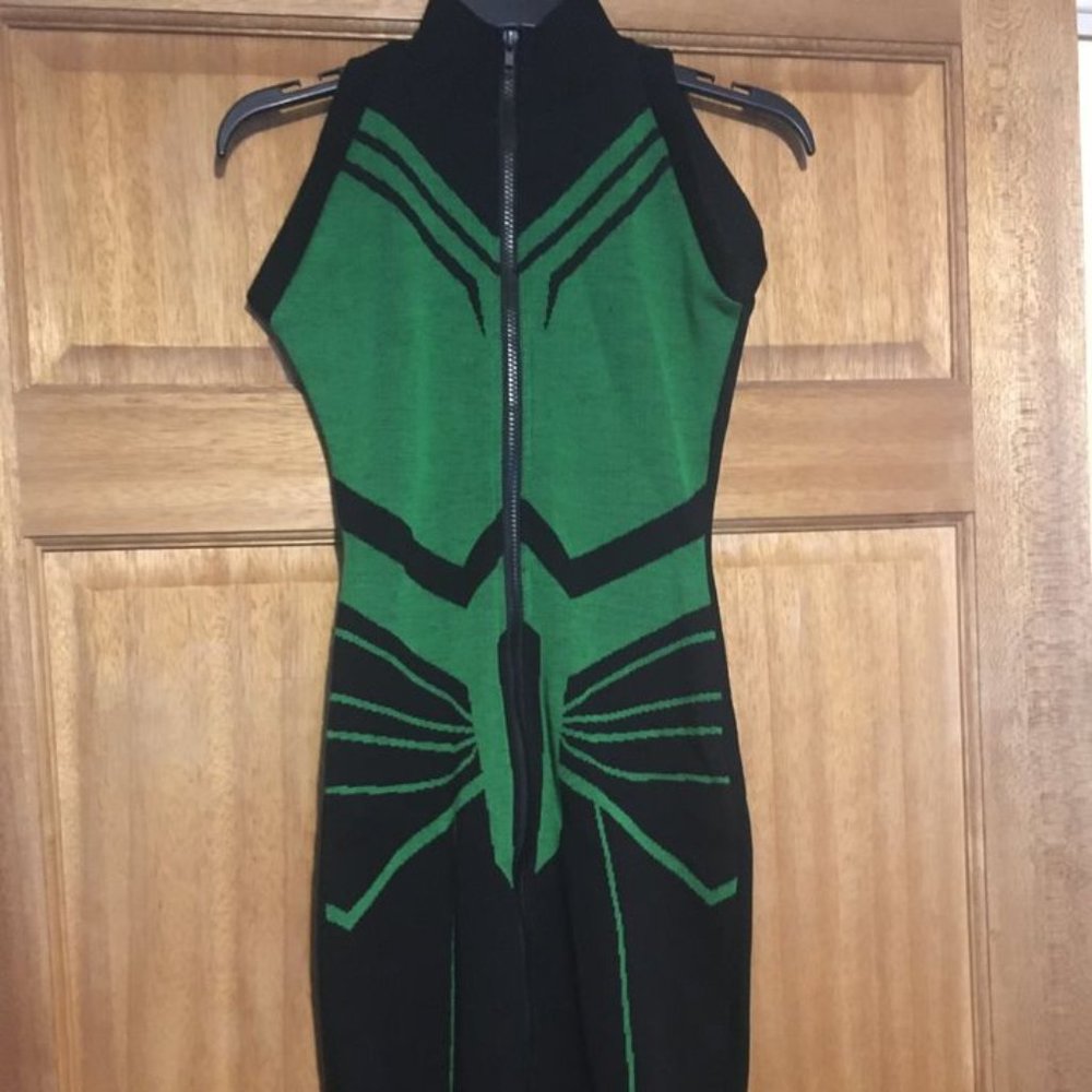 Marvelous Goddess of Death Zipper Sheath Dress